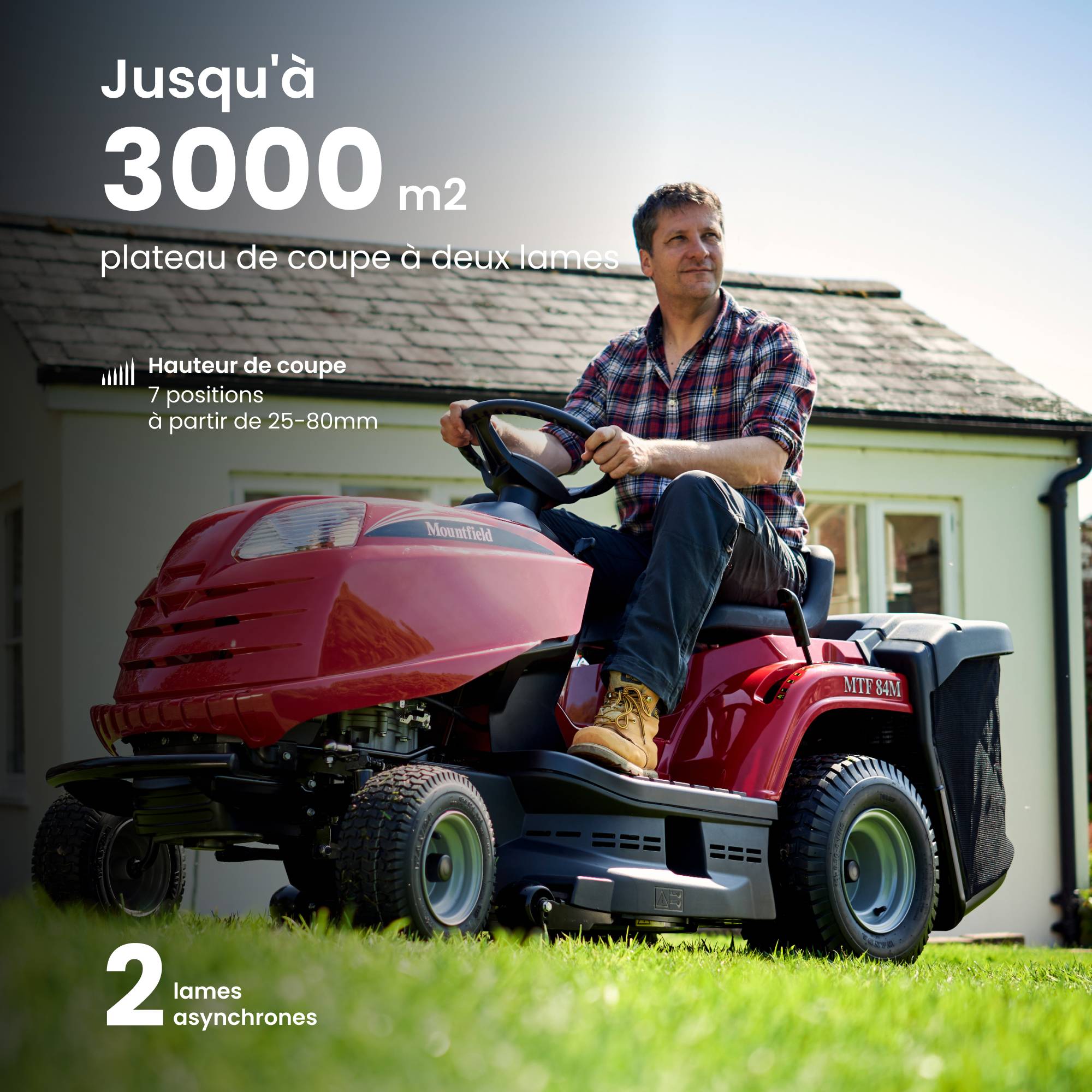 Tracteur de pelouse à essence Mountfield MTF 84M Coupe large 84 cm, bac 200 L - STIGA - Image 4
