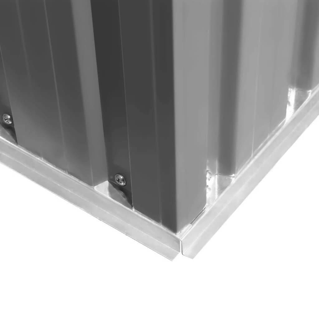 Vidaxl - Abri de jardin Métal Gris 2.4m² vidaXL 42982 - Image 9