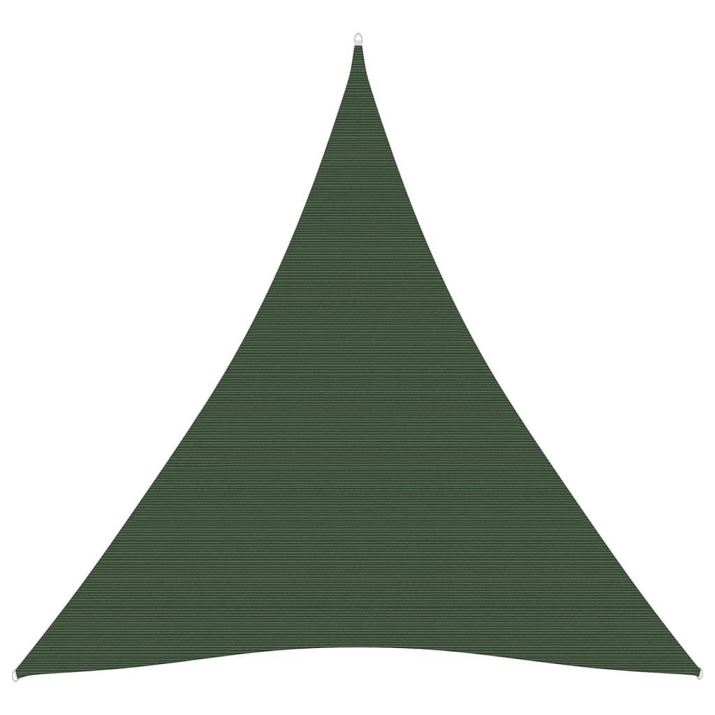 Helloshop26 - Voile toile d'ombrage parasol 160 g/m² PEHD 3 x 4 x 4 m vert foncé - Imagen 1