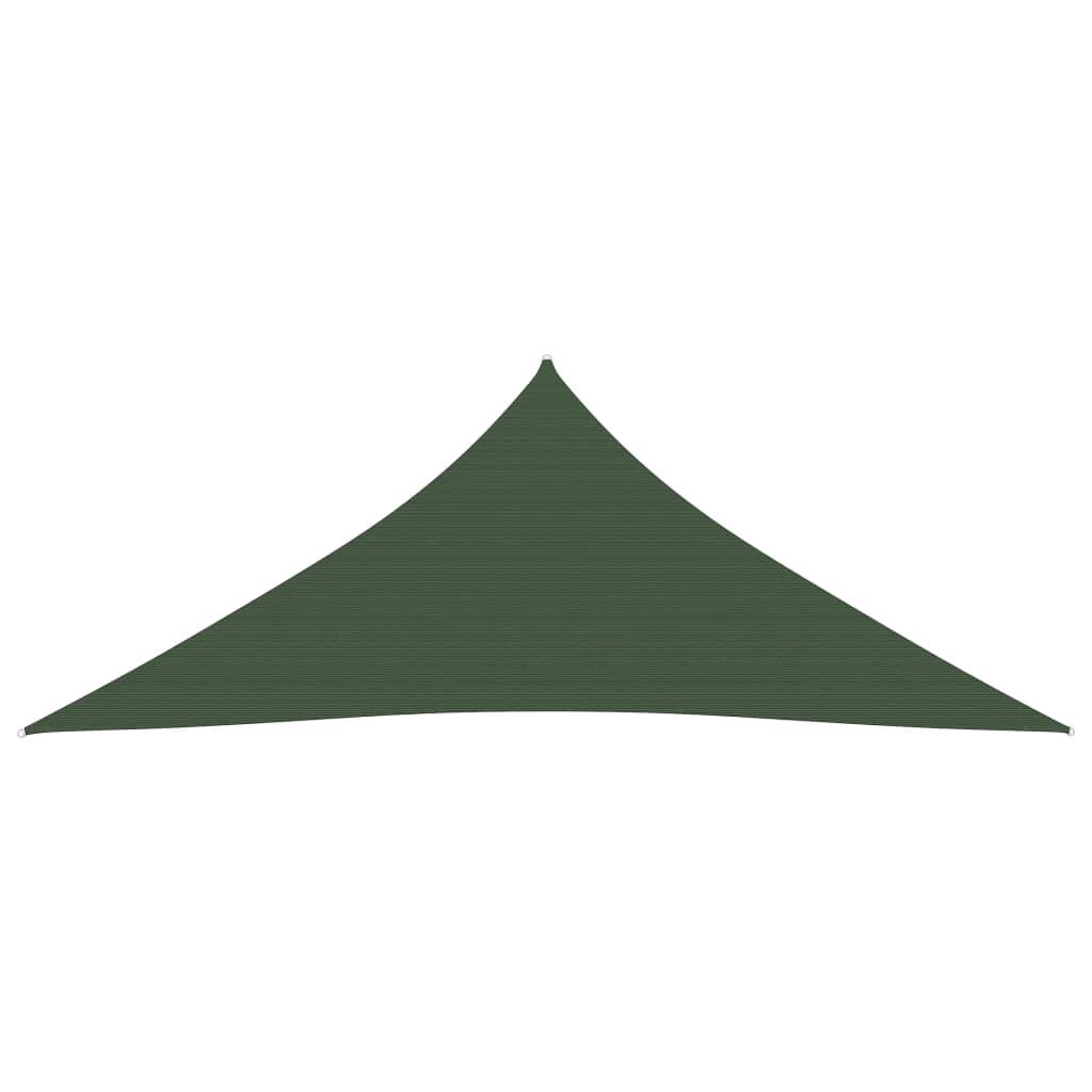 Helloshop26 - Voile toile d'ombrage parasol 160 g/m² PEHD 3 x 4 x 4 m vert foncé - Imagen 2