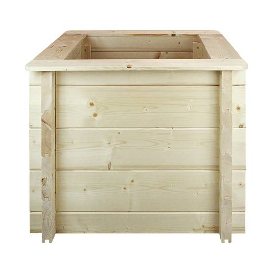 Timbela - Carre Potager Exterieur Bois 58x58xH46 cm - Jardinieres Exterieur pour Fleurs, Herbes aromatiques, Légumes - 28 mm d’épaisseur - Timbela M617 - Image 4