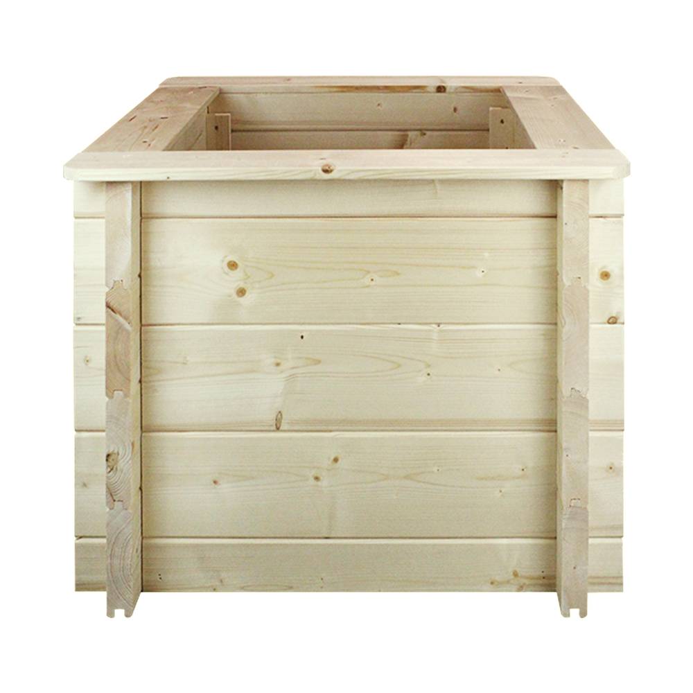 Timbela - Carre Potager Exterieur Bois 58x58xH46 cm - Jardinieres Exterieur pour Fleurs, Herbes aromatiques, Légumes - 28 mm d’épaisseur - Timbela M617 - Image 4