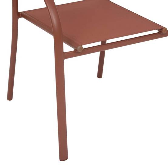 Hesperide - Fauteuil de jardin Piazza empilable acajou Hespéride - Image 7