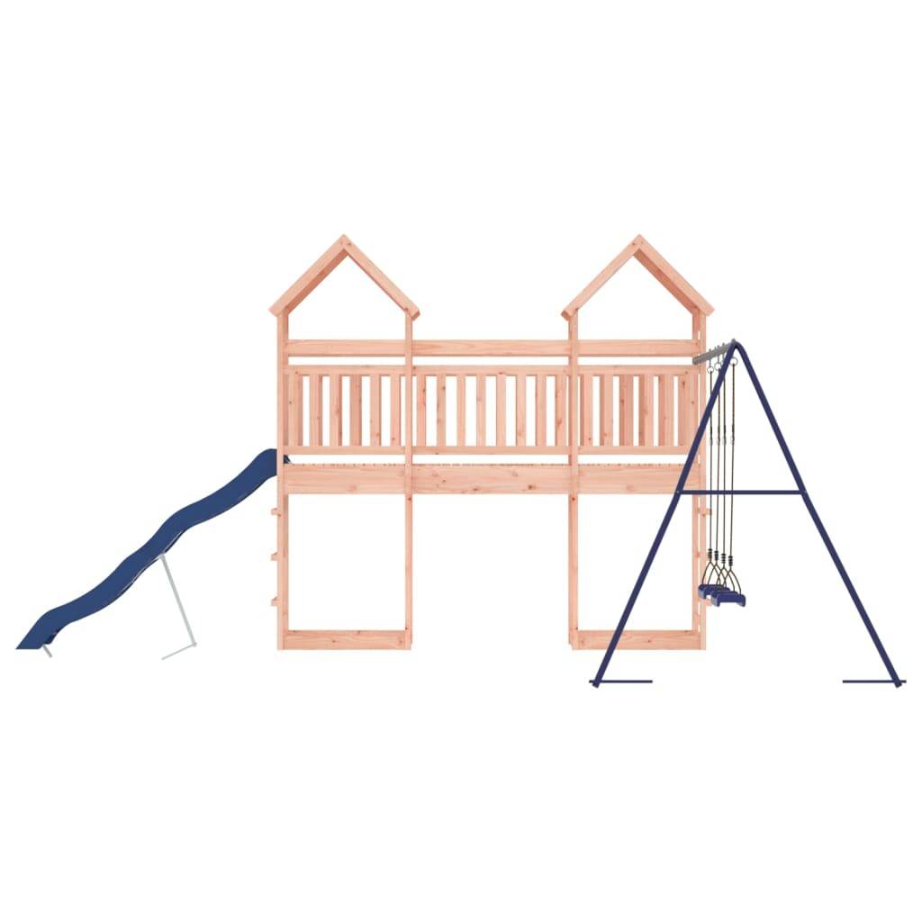 Helloshop26 - Aire de jeux d'extérieur balançoires toboggan portiques robuste jeux jardin 315 x 558 x 264 cm bois massif de douglas - Imagen 5