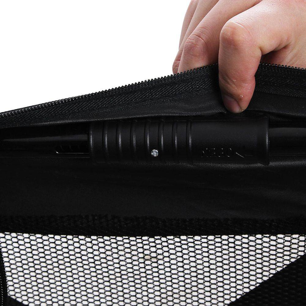 Sac de transport voyage chien L 92,5 x 70 x 9 cm noir - Image 6