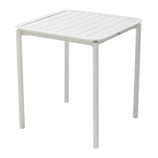 Oviala - Ensemble table de terrasse 70cm et 2 fauteuils blanc Almada - Oviala - Imagen 5