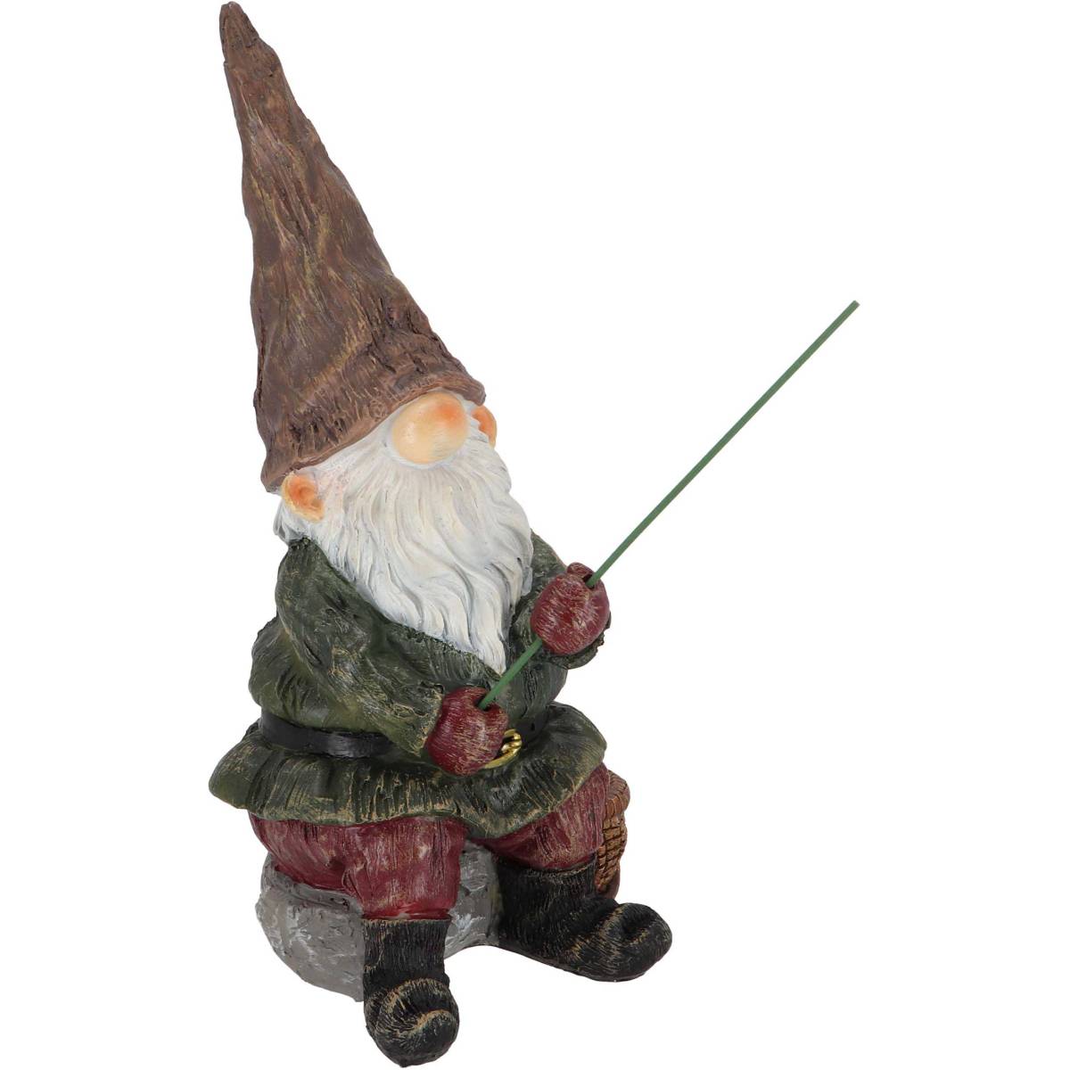 Esschert Design - Nain de jardin pêcheur en résine 25 cm