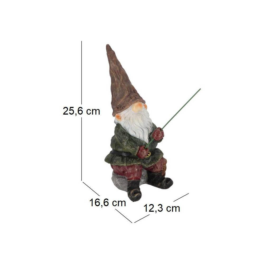 Esschert Design - Nain de jardin pêcheur en résine 25 cm - Image 3