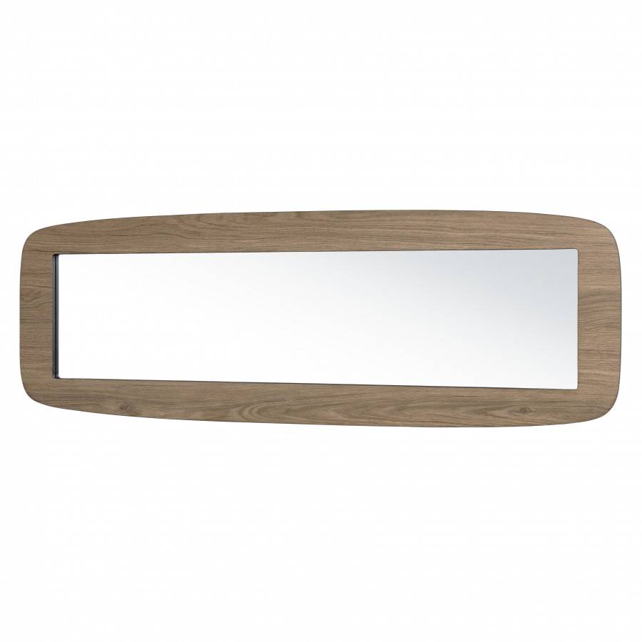 Macabane - FLEUR - Miroir rectangulaire angles arrondis 120x40cm couleur mocha - Imagen 1