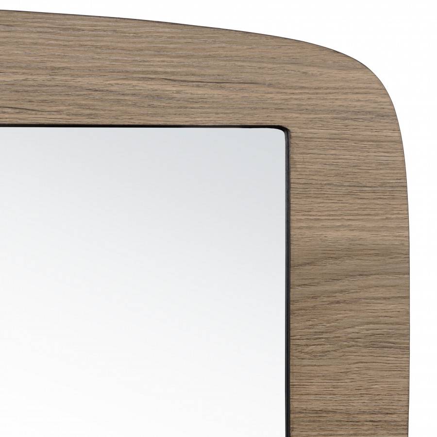 Macabane - FLEUR - Miroir rectangulaire angles arrondis 120x40cm couleur mocha - Imagen 5