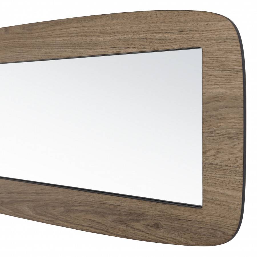 Macabane - FLEUR - Miroir rectangulaire angles arrondis 120x40cm couleur mocha - Imagen 8