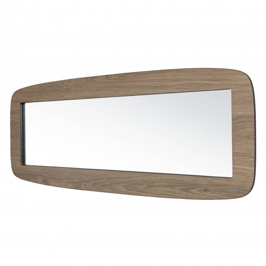 Macabane - FLEUR - Miroir rectangulaire angles arrondis 120x40cm couleur mocha - Imagen 4