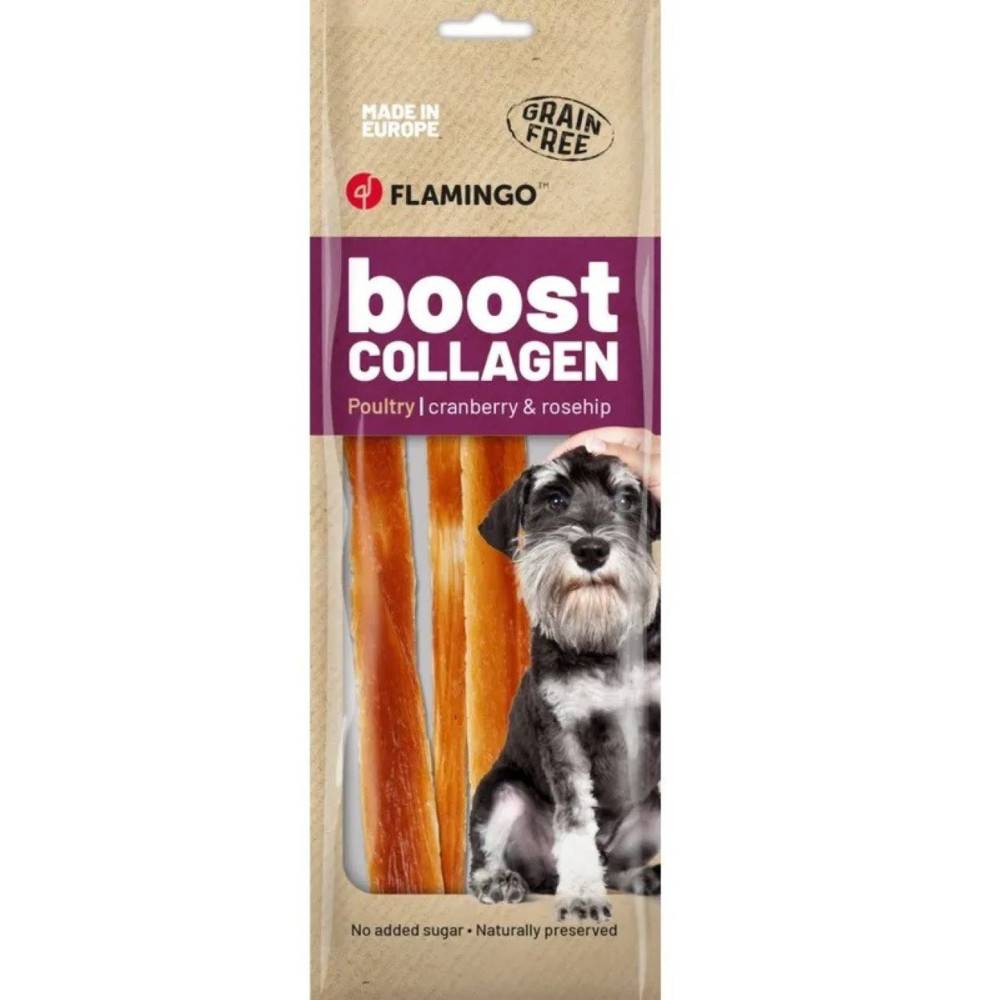 Friandises Boost lanières avec poulet et collagène 60 g pour chien - Image 1