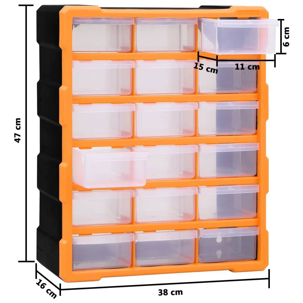 Helloshop26 - Organisateur multi-tiroirs avec 18 tiroirs centraux 47 cm - Imagen 6