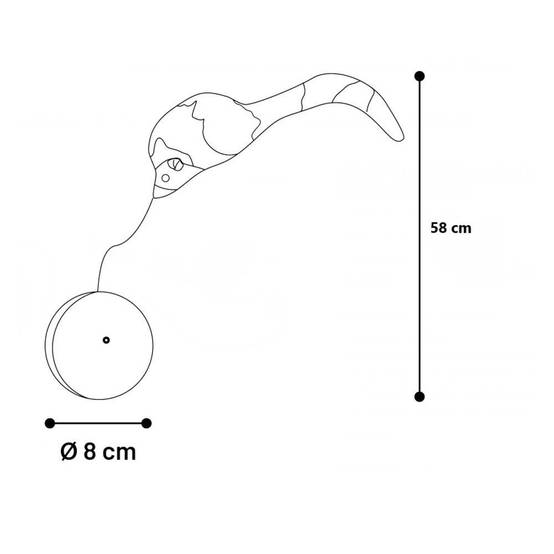 Jouet électronique balle automatique avec souris pour chat - Image 3