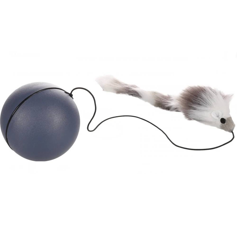Jouet électronique balle automatique avec souris pour chat - Image 1