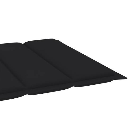 Set 2 Lits Extérieur Teck Massif Roulettes et Coussins Noir – ComfortXL Outdoor Living - Imagen 10