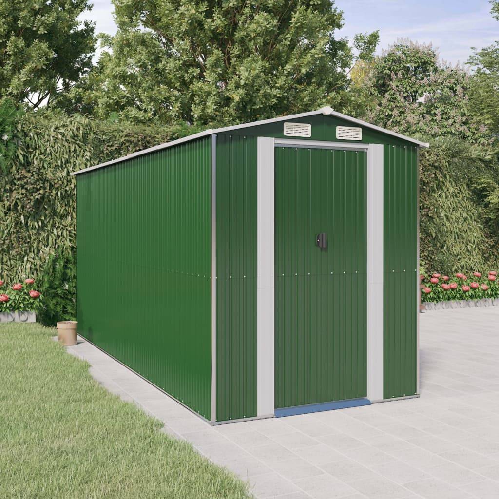 Vidaxl - Abri de jardin Vert 192x440x223 cm Métal galvanisé 8.4m² vidaXL 3147430