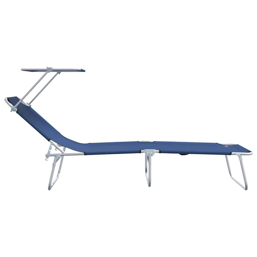 PANGIVO - Transat Bleu Polyester 58 x 188 x 77 cm 2 pcs - PANGIVO - Image 6