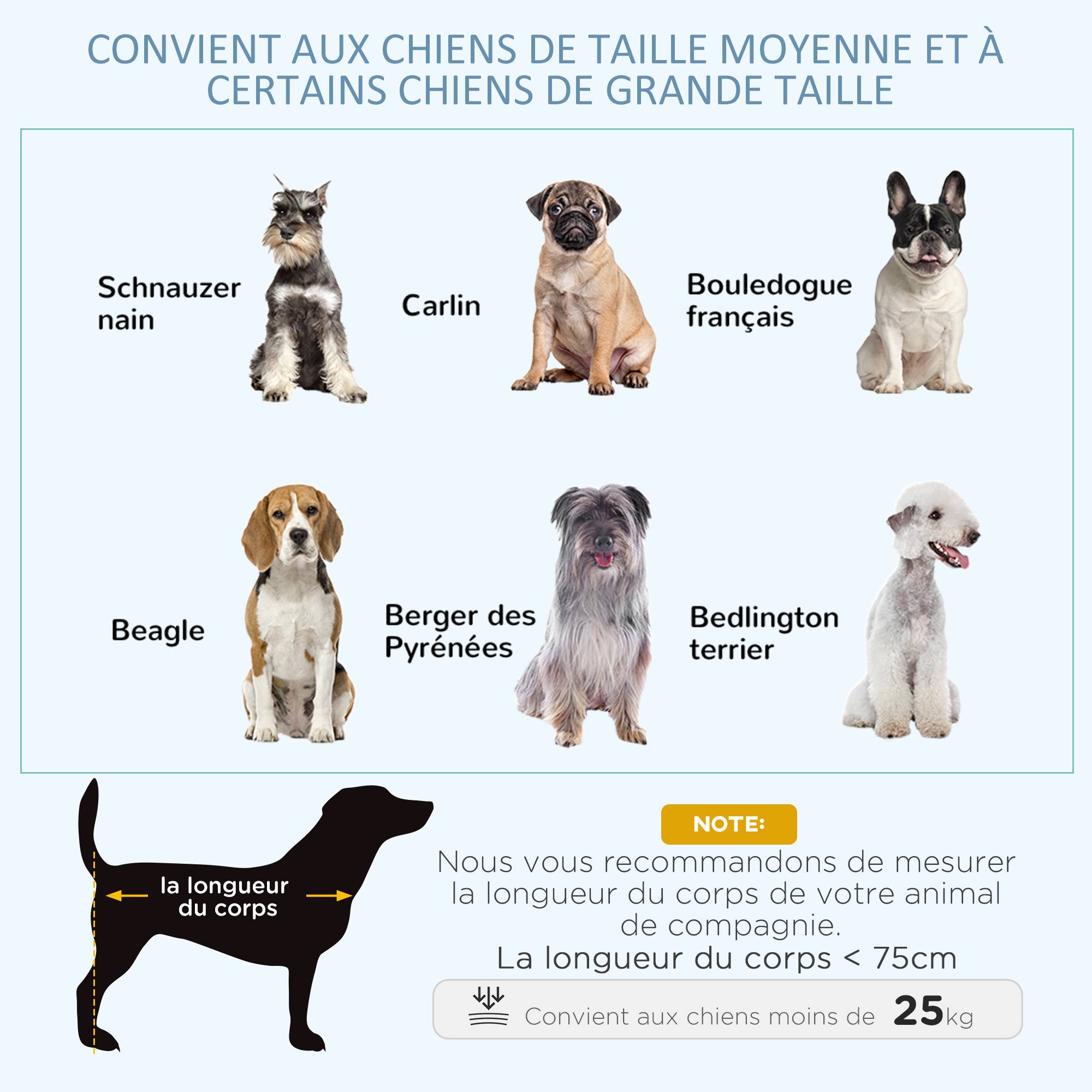 Pawhut - Cage pour chien animaux cage de transport sur roulettes pliable 3 portes verrouillables plateau amovible acier noir - Imagen 7