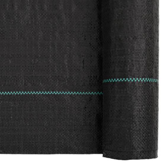 Toile de Paillage 60g/m² Anti-Mauvaises Herbes pour Jardin Potager Allée 4x10 m Noir - ComfortXL Outdoor Living - Image 6