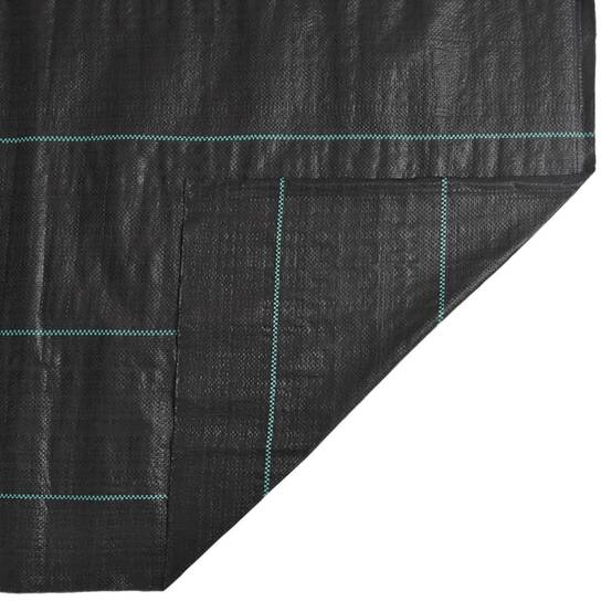 Toile de Paillage 60g/m² Anti-Mauvaises Herbes pour Jardin Potager Allée 4x10 m Noir - ComfortXL Outdoor Living - Image 7