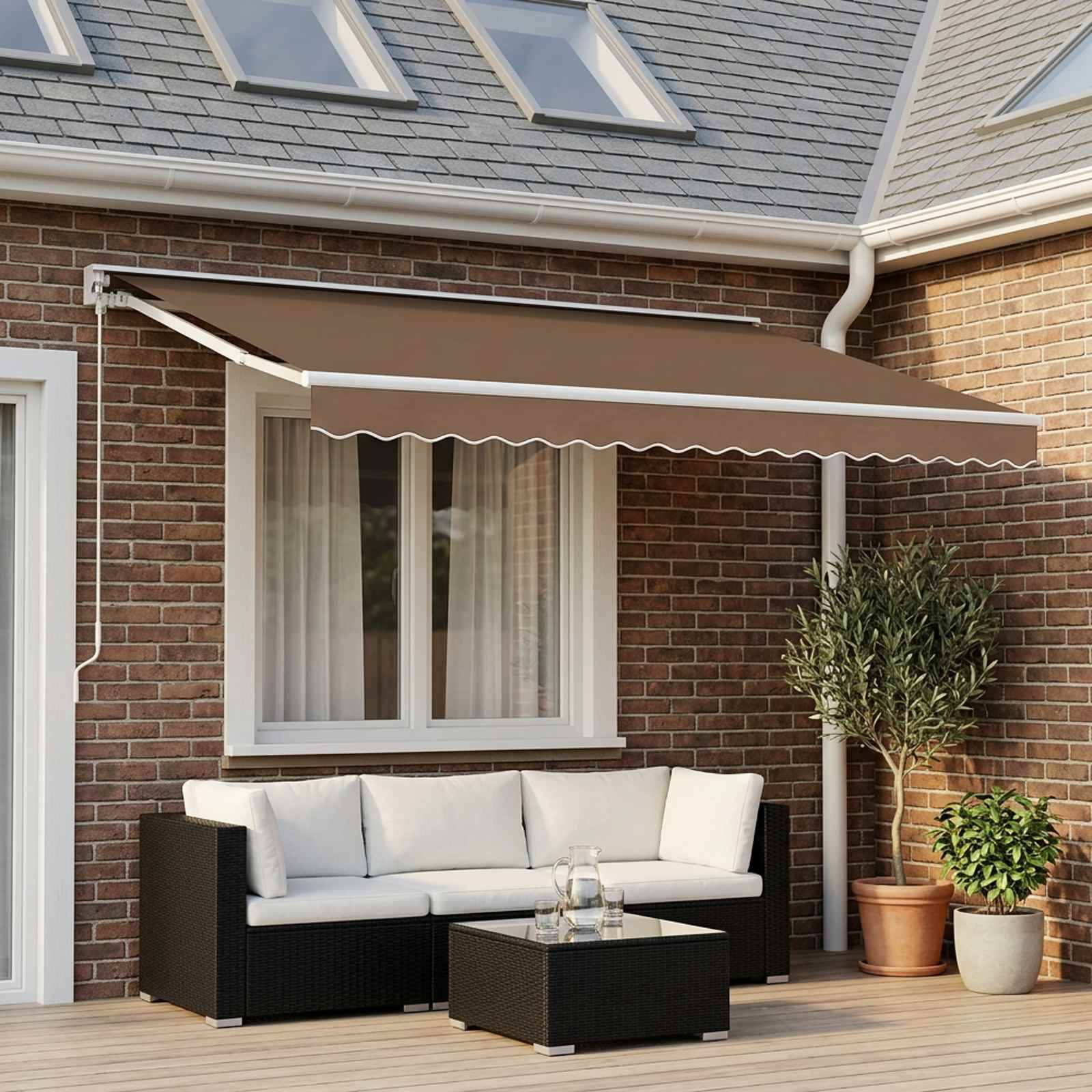 Vidaxl - Toile de rechange pour store banne 4x3 m Beige Polyester vidaXL 42000560 - Image 1