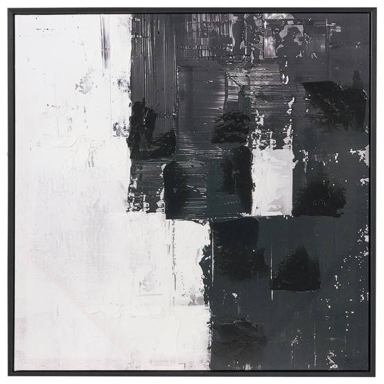 Beliani - Imprimé mural encadré Matière synthétique Noir CASHEL - 52x3x52- Beliani - Image 5