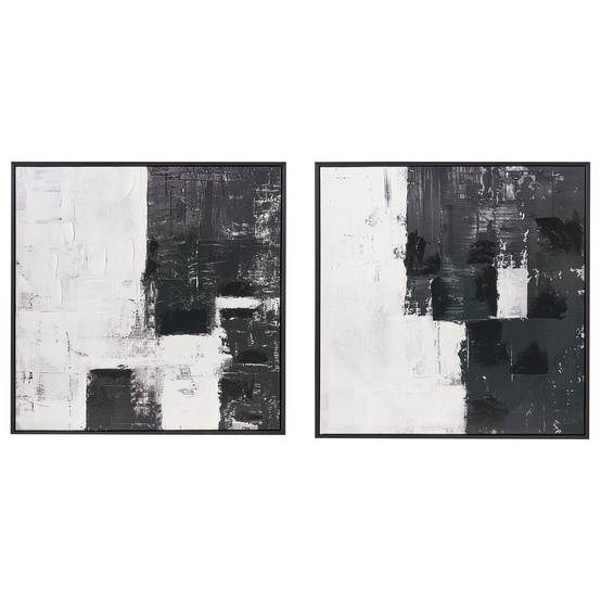 Beliani - Imprimé mural encadré Matière synthétique Noir CASHEL - 52x3x52- Beliani - Image 2