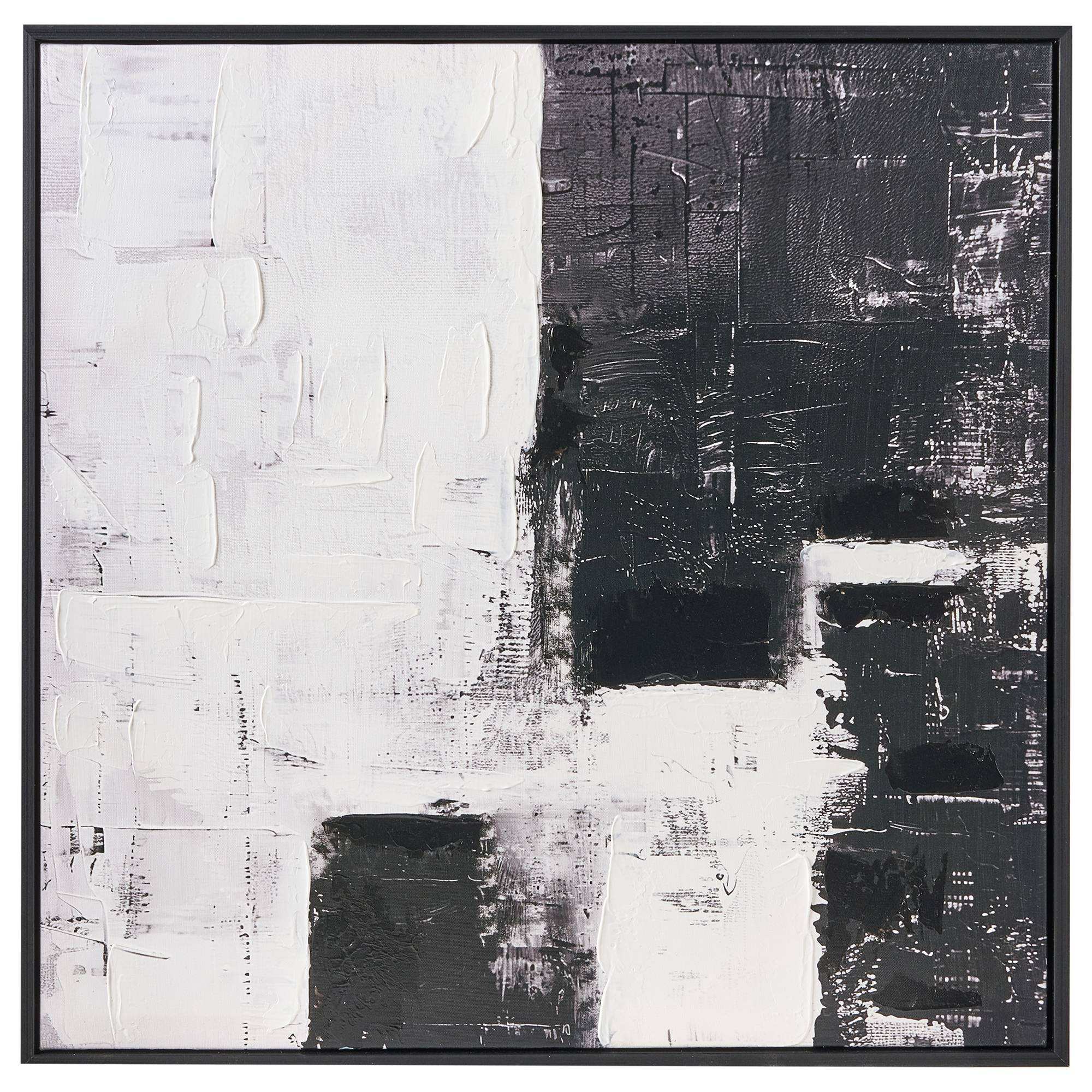 Beliani - Imprimé mural encadré Matière synthétique Noir CASHEL - 52x3x52- Beliani - Image 4
