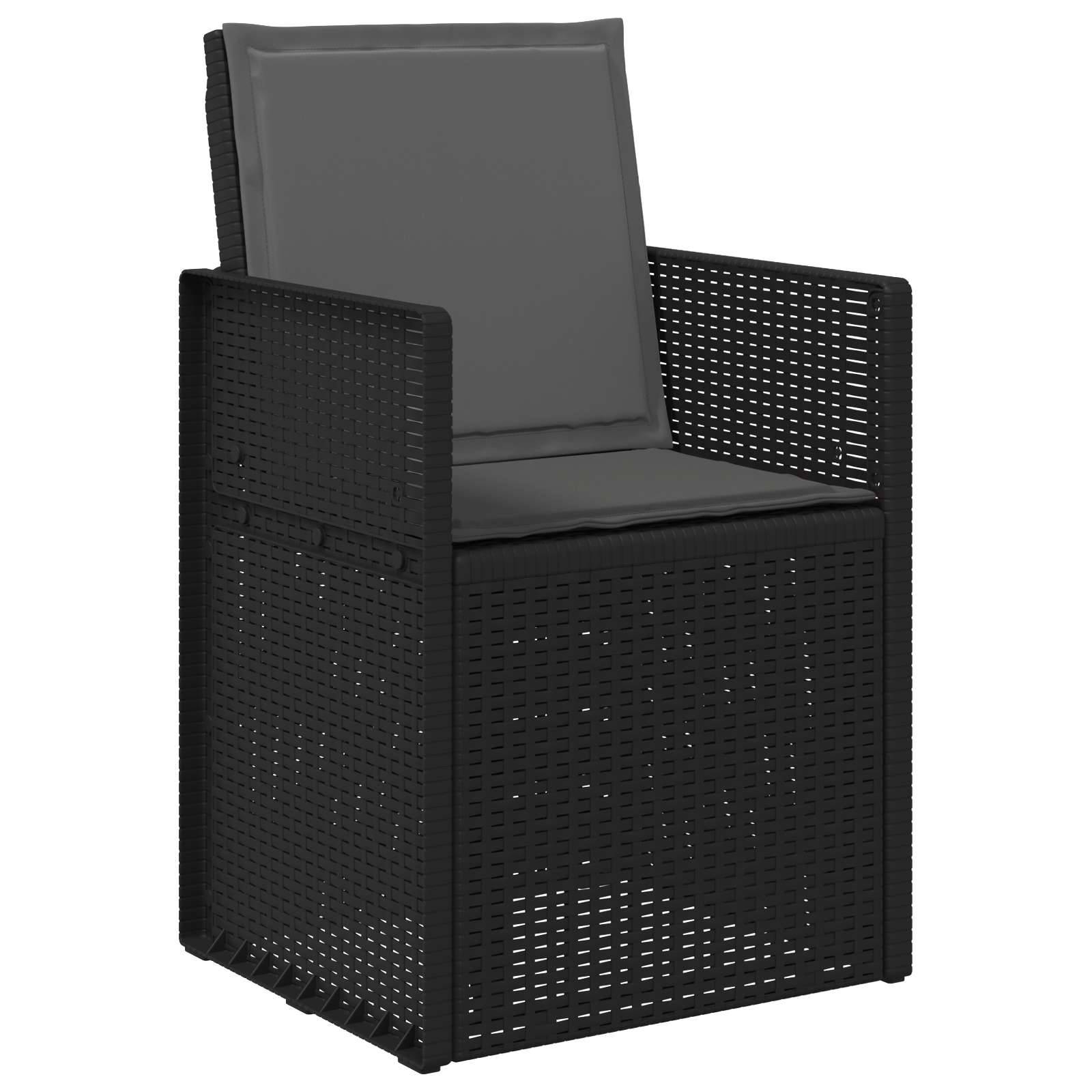 Chaises de jardin polypropylène anthracite 53 x 47 x 88.5 cm, Poids:18.4kg - PANGIVO - Image 4