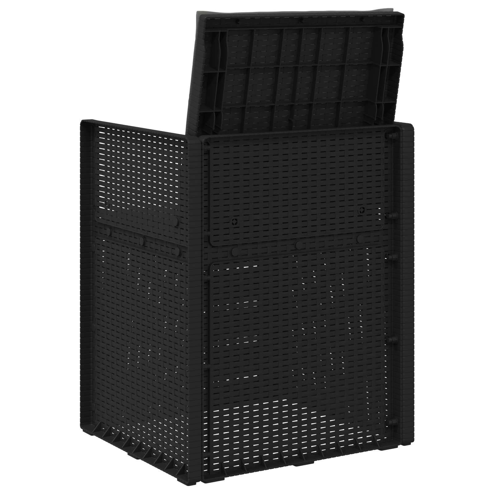 Chaises de jardin polypropylène anthracite 53 x 47 x 88.5 cm, Poids:18.4kg - PANGIVO - Image 7