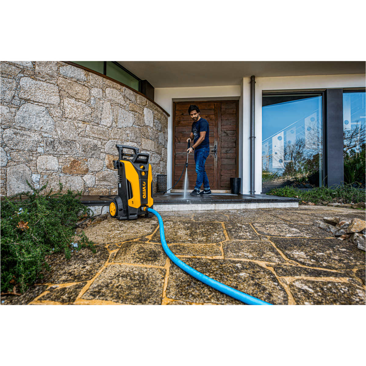 Nettoyeur haute pression 130 bar 1800W Induction Lance laiton Tuyau 5m Réservoir détergent VITO - Imagen 8