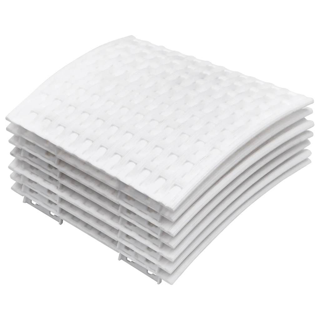 Vidaxl - Jupe de sapin de Noël-Collier de sapin de Noël-Cache pied de sapin blanc Ø56x23 cm plastique - Image 3
