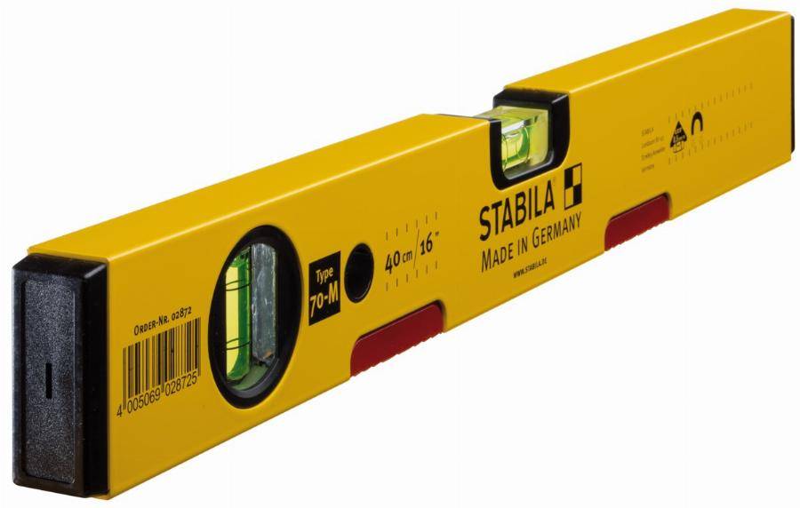 Stabila - Niveau à bulle STABILA Type 70 M - 40cm - Aimant aux terres rares - 2872
