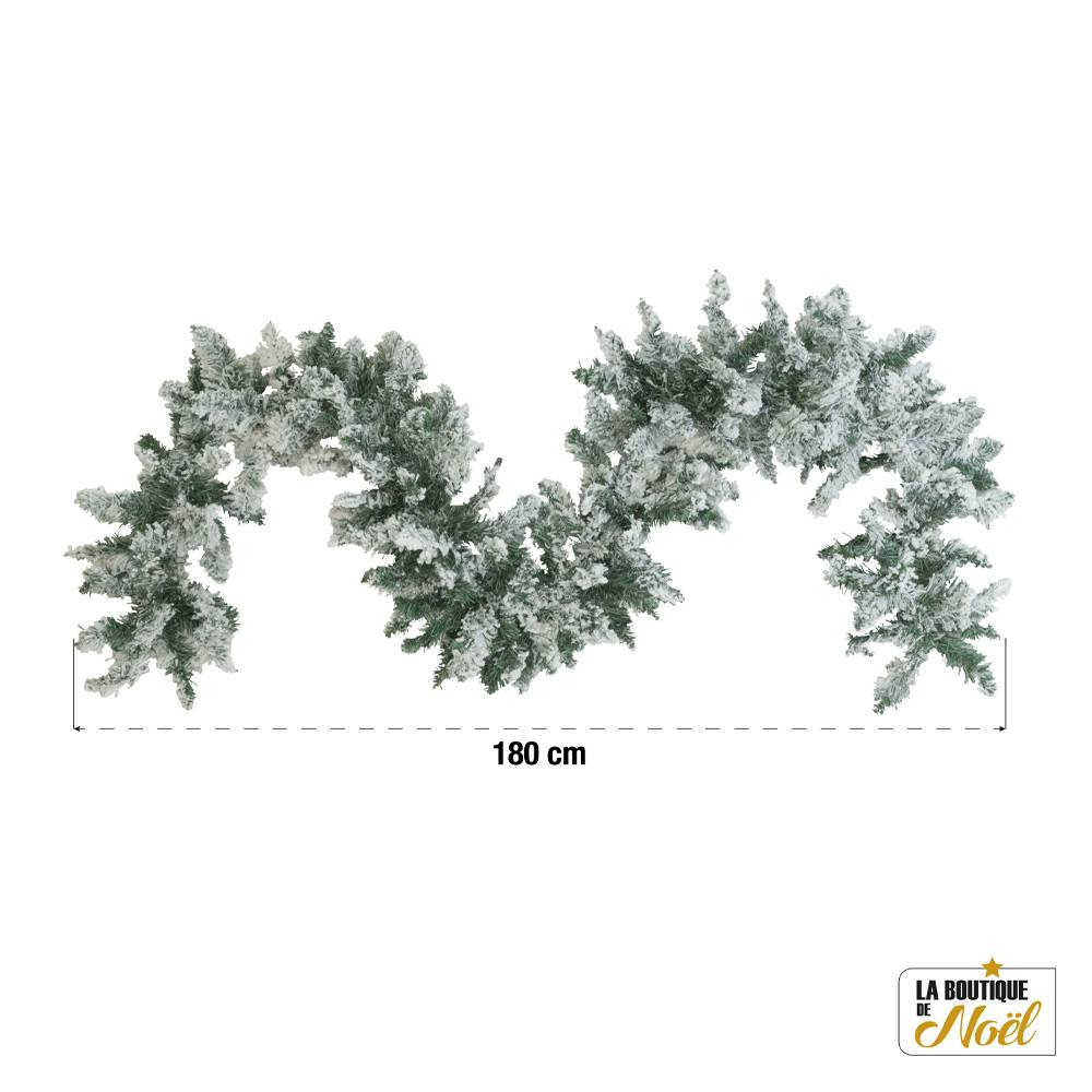 Guirlande en sapin artificiel enneigé 160 branches 180 cm - Image 4