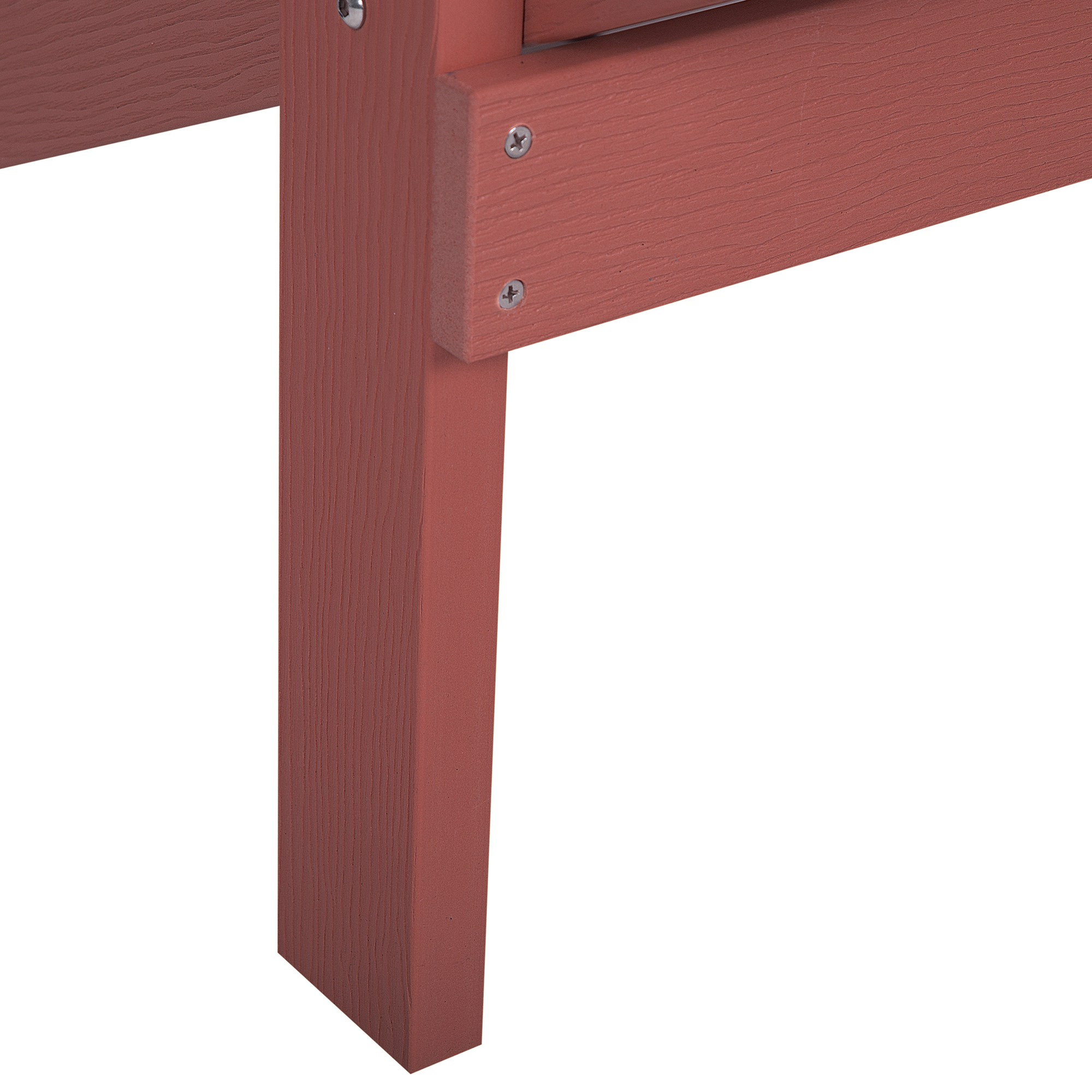 Beliani - Chaise de jardin Bois synthétique Rouge ADIRONDACK - 75x88x88- Beliani - Image 10