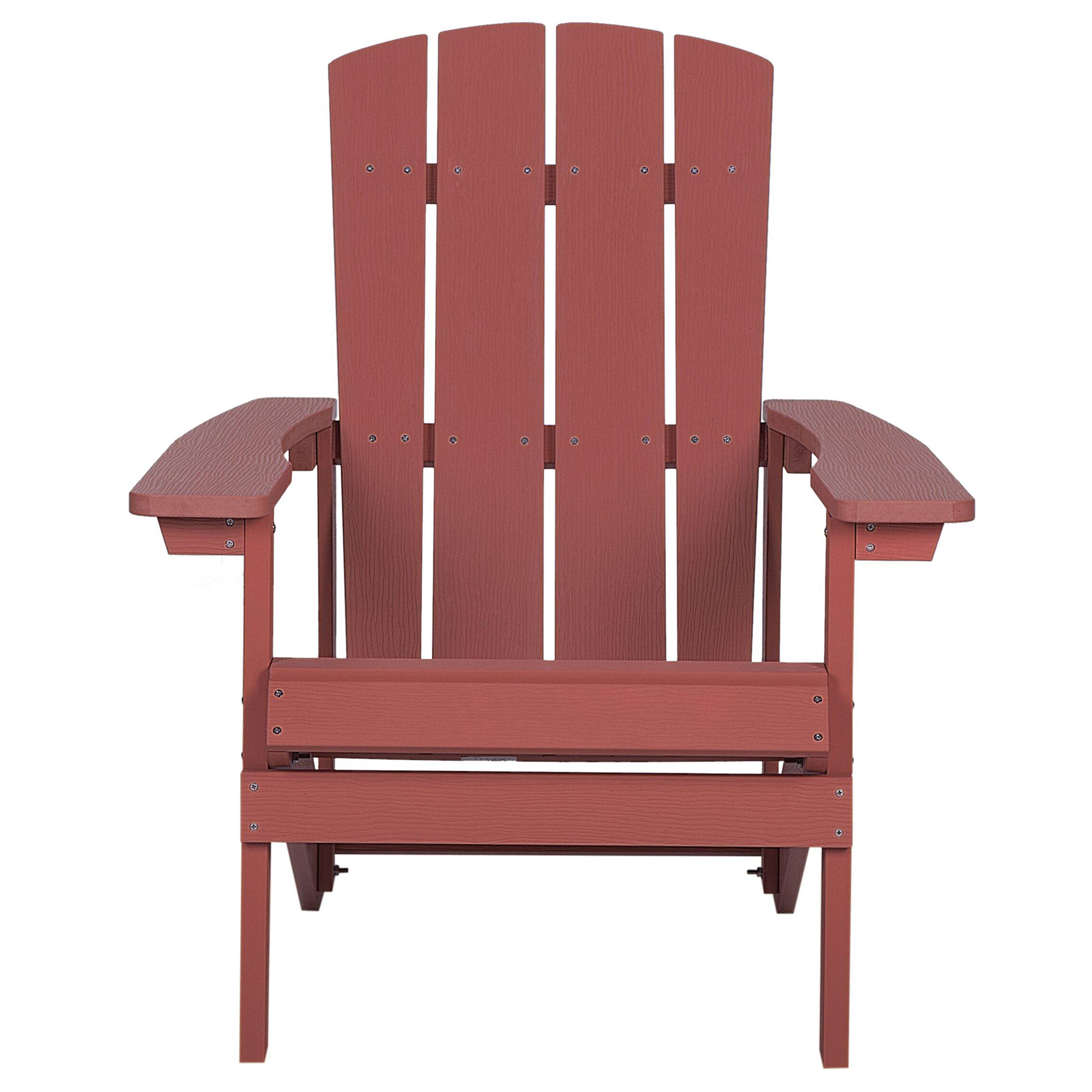 Beliani - Chaise de jardin Bois synthétique Rouge ADIRONDACK - 75x88x88- Beliani - Image 5