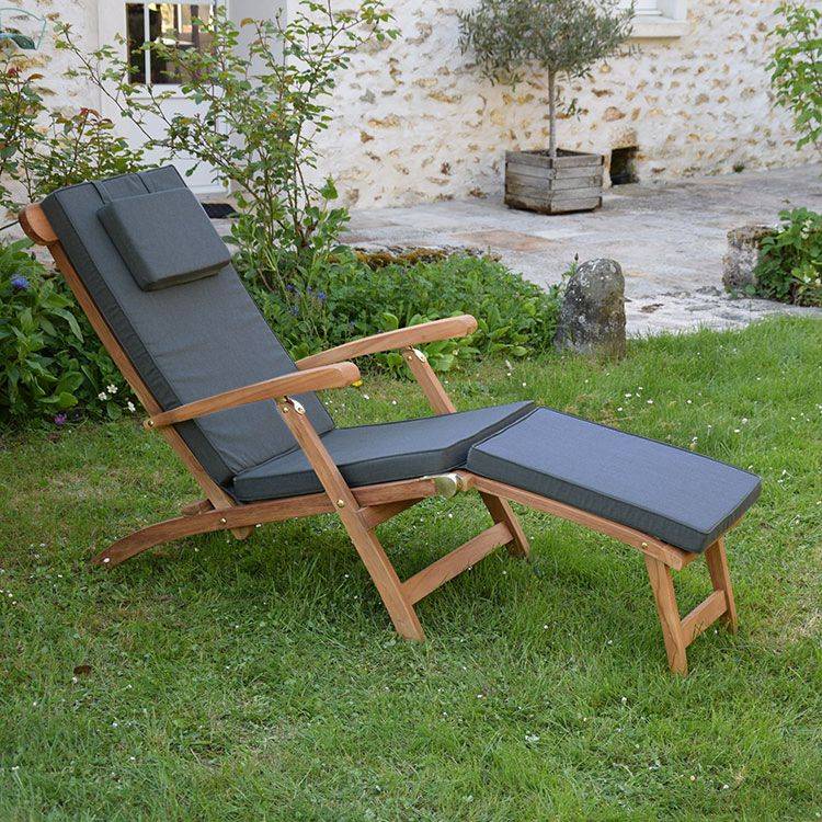 Matelas Gris pour Chaise longue - TECK'Attitude - Imagen 2