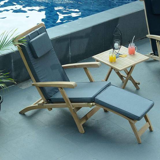 Matelas Gris pour Chaise longue - TECK'Attitude - Imagen 5