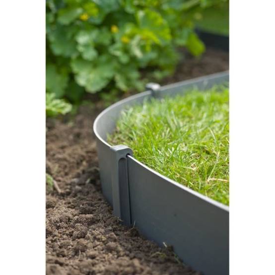 Ancres pour bordure de jardin en polypropylene - NATURE - H 26,7 x 1,9 x 1,8 cm - Gris - Image 3
