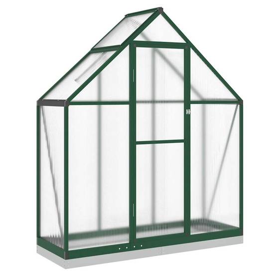 Serre Jardin Polycarbonate Aluminium Protection Hivernage 169x58x202cm Vert - ComfortXL Outdoor Living - Image 2