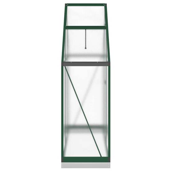 Serre Jardin Polycarbonate Aluminium Protection Hivernage 169x58x202cm Vert - ComfortXL Outdoor Living - Image 4