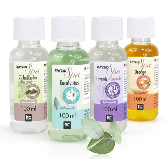 Set de parfum bio pour sauna BAYZID® SPA 4 x 100 ml x 1 - Image 1