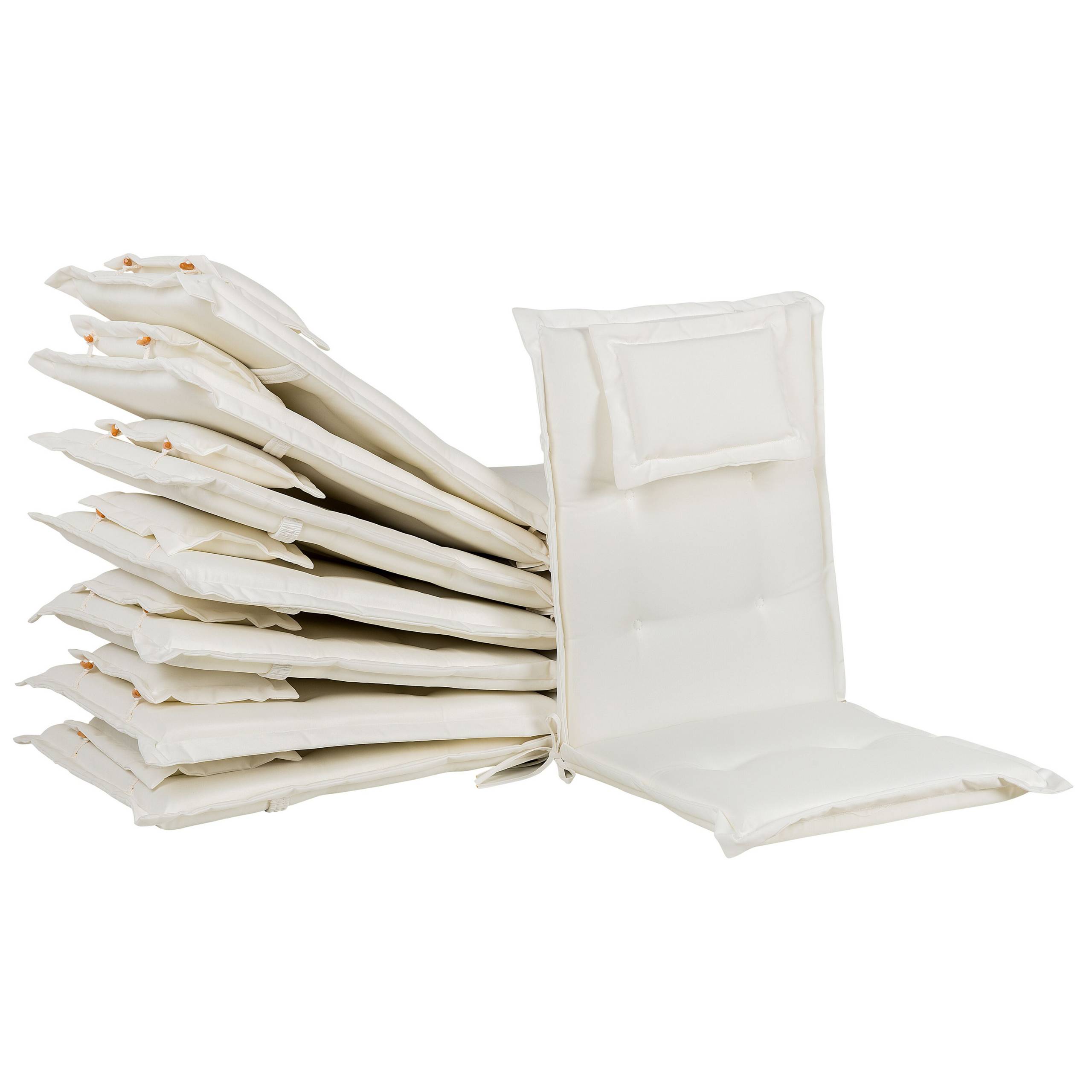Beliani - Coussin d'assise d'extérieur Polyester Blanc cassé MAUI - Beliani - Imagen 3