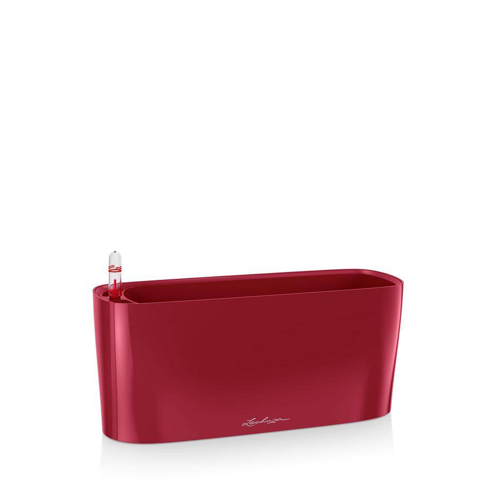 Lechuza - Pot de table Delta 10 - kit complet, rouge scarlet brillant 30 cm Lechuza - Imagen 1