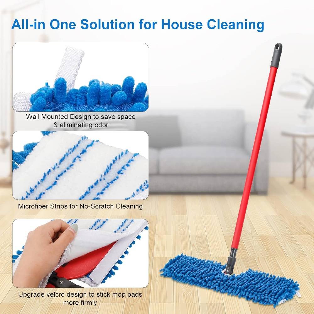 4 Paquets de Rechanges Épais Compatible avec O-Cedar Mop à Microfibre Double Action - IntiMeg - Image 4