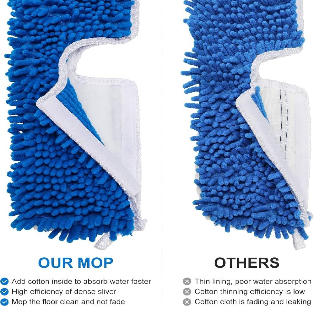 4 Paquets de Rechanges Épais Compatible avec O-Cedar Mop à Microfibre Double Action - IntiMeg - Image 2