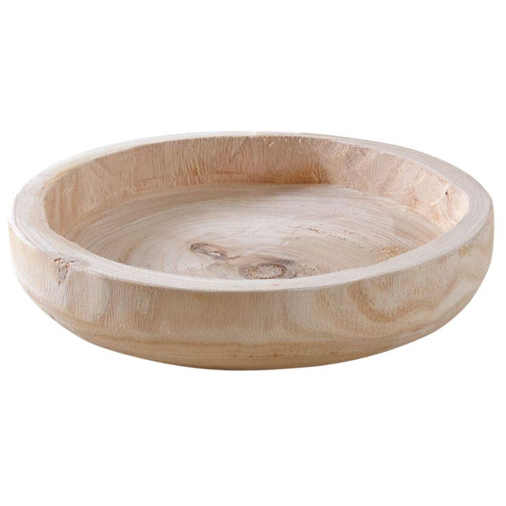 Aubry Gaspard - Plateau rond en paulownia (Lot de 4) - Imagen 2