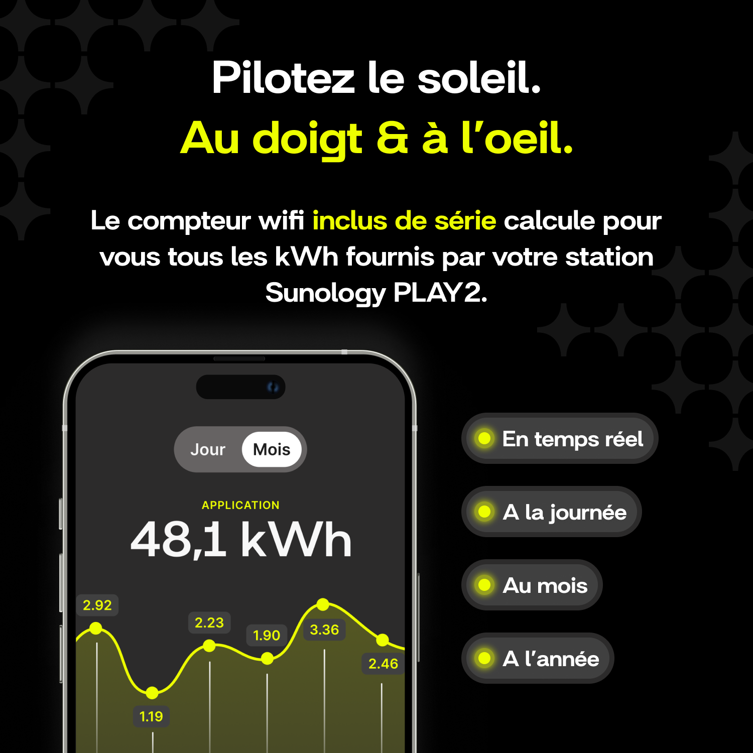 Sunology PLAY2 - Kit 2 panneaux solaires complet 920W bifacial – 2 Stations solaire livrées totalement assemblées – Installation au sol ou au mur - Image 5